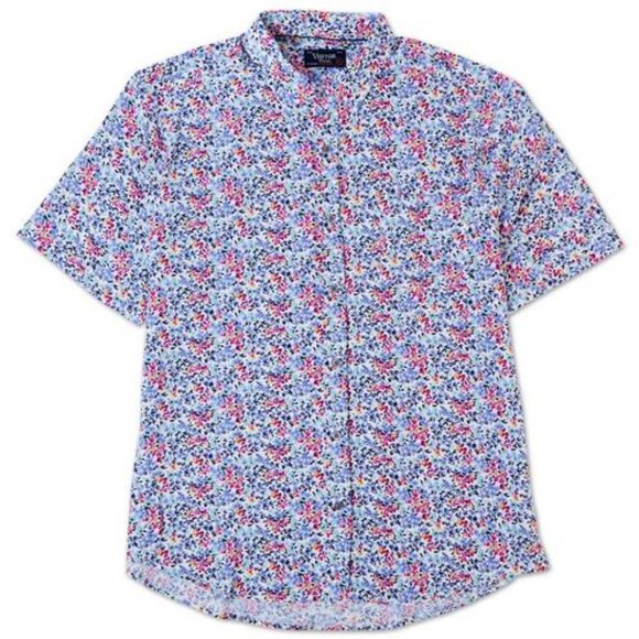 🆕Visitor Printed colorful floral Button Up Shirt Men's XL-L 🆕SHIPS😮💨⚡🚚 - Picture 3 of 6